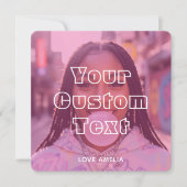 Moderne Aangepaste Fotocollage Tekst Cute Retro Ro Feestdagenkaart (Voorkant)