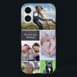 Moderne aangepaste fotocollage telefoonhoes iPhone 16 hoesje<br><div class="desc">Personaliseer deze telefoonhoes voor moeder met haar favoriete foto. Vul de fotocollage waar ze elke dag naar kan kijken. Inclusief foto's van de kinderen,  huisdieren,  partner,  het hele gezin.</div>