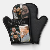 Moderne aangepaste fotocollage Vaderdag Ovenwant (Voorkant / Achterkant)