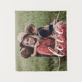 Moderne Aangepaste Fotoliefdesscriptie Wandkleed