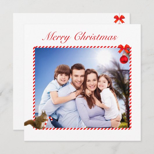 Moderne aangepaste foto's en kerstmis (Voorkant / Achterkant)