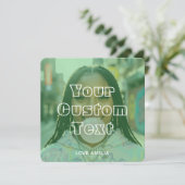 Moderne Aangepaste Fotosamenstelling Tekst Schatti Feestdagenkaart (Staand voorkant)