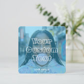 Moderne Aangepaste Fotosamenstelling Tekst Schatti Feestdagenkaart (Staand voorkant)