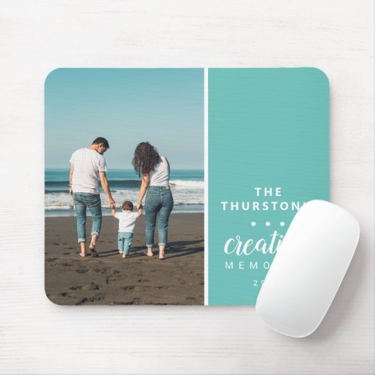 Moderne aangepaste fotoserie Creëer herinneringen Muismat (Met muis)