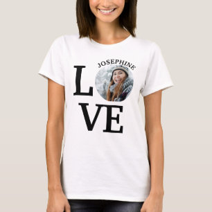 Moderne aangepaste fotosjabloon T-Shirt