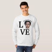 Moderne aangepaste fotosjabloon T-Shirt (Voorkant volledig)