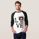 Moderne aangepaste fotosjabloon T-Shirt (Voorkant volledig)
