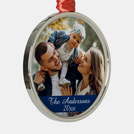 Moderne, aangepaste fotozilver metalen ornament (Rechts)