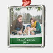 Moderne, aangepaste fotozilver metalen ornament (Links)