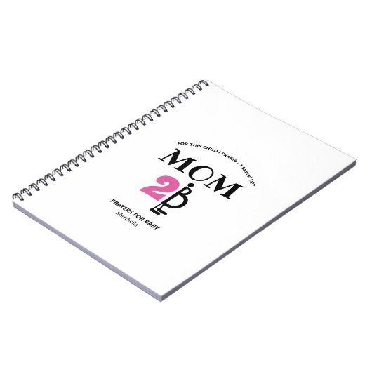 moderne aangepaste gebeden voor Baby Notitieboek (Linkerzijde)