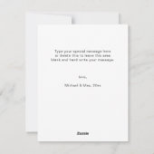 Moderne aangepaste gelukkige Moederdag cadeau voor Feestdagenkaart (Achterkant)