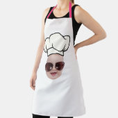 Moderne Aangepaste Gezichtsfoto Gepersonaliseerde  Schort (Insitu)