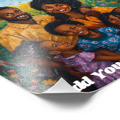 Moderne aangepaste gezinsfoto & gepersonaliseerde foto afdruk (Hoek)