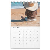 Moderne aangepaste gezinsfotokalender kalender (Mar 2027)