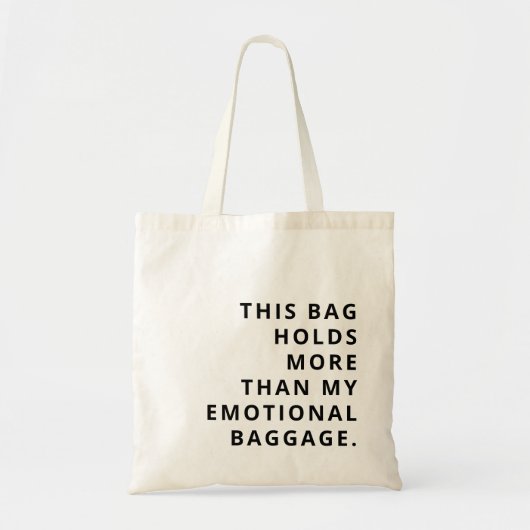 Moderne aangepaste grappige trendy tekst zwart tote bag (Voorkant)