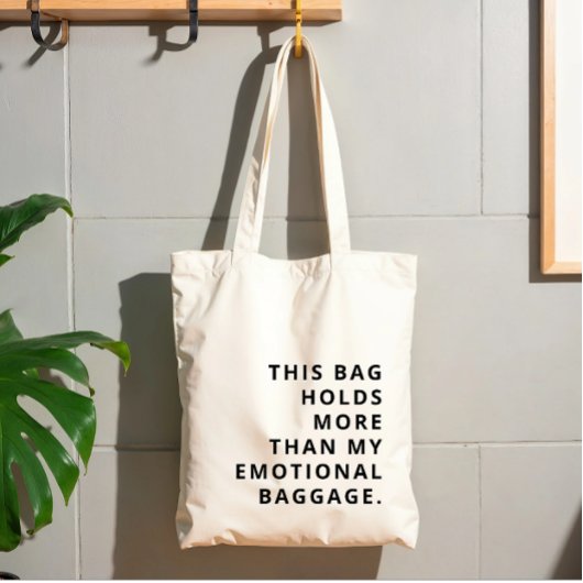 Moderne aangepaste grappige trendy tekst zwart tote bag