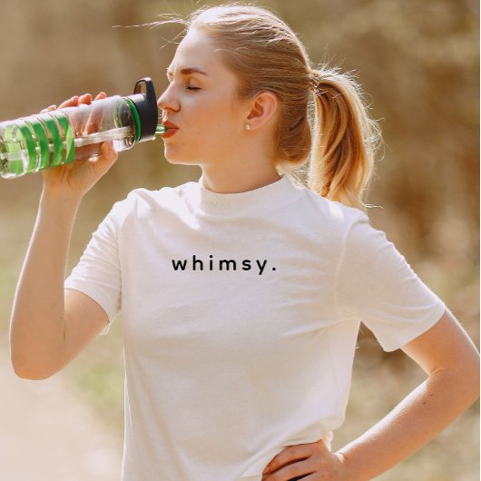 Moderne aangepaste grillige tekst zwart t-shirt