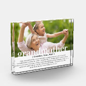 Moderne aangepaste grootmoeder citaat fotoblok (Links)