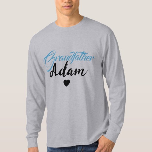 Moderne aangepaste grootvader naam - gepersonalise t-shirt (Voorkant)