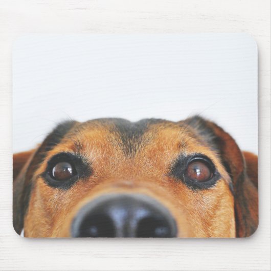 Moderne aangepaste hond foto muismat (Voorkant)
