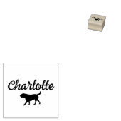 Moderne aangepaste hondenhandtekening rubberstempel (Gestempeld)
