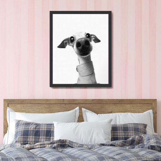 Moderne aangepaste huisdierfoto | Meeko Groot Poster