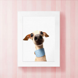 Moderne aangepaste huisdierfoto | Meeko Poster
