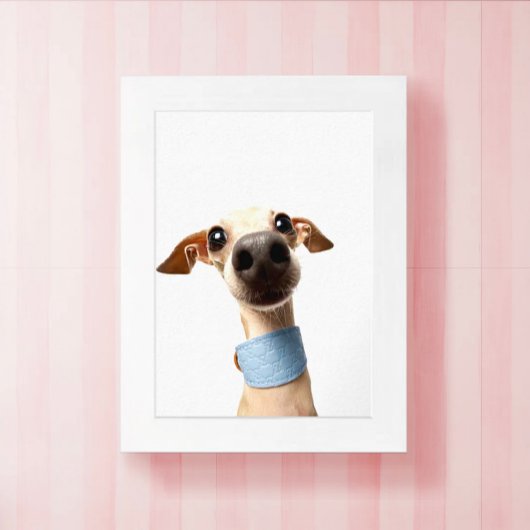 Moderne aangepaste huisdierfoto | Meeko Poster