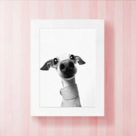 Moderne aangepaste huisdierfoto | Meeko Poster