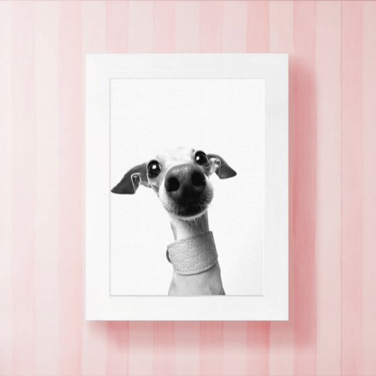 Moderne aangepaste huisdierfoto | Meeko Poster
