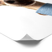 Moderne aangepaste huisdierfoto | Meeko Poster (Hoek)