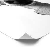 Moderne aangepaste huisdierfoto | Meeko Poster (Hoek)