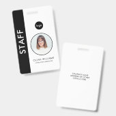 Moderne aangepaste ID-medewerker Badge (Voor- en achterkant)