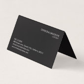 Moderne aangepaste installatiekaart foto gevouwen visitekaartje (Achterkant)