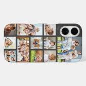 Moderne Aangepaste kleur 11 Foto-Collage Case-Mate iPhone Case (Achterkant (horizontaal))
