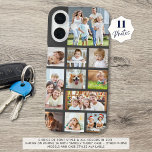 Moderne Aangepaste kleur 11 Foto-Collage iPhone 16 Hoesje<br><div class="desc">Creëer uw eigen fotocollage mobiele telefoonhoesje met deze gebruiksvriendelijke sjabloon voor 11 afbeeldingen in verschillende vormen en maten tegen een bewerkbare donkergrijze achtergrond. WIJZIGINGEN: De achtergrondkleur kan worden gewijzigd of een gestileerde grafische achtergrond selecteren of de stijl, grootte, kleur en plaatsing van het tekstlettertype in EDIT wijzigen. ASSISTENTIE: Voor hulp...</div>