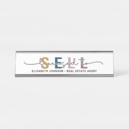 Moderne aangepaste licentie voor het Bord Realtor  Bureau Naambordje