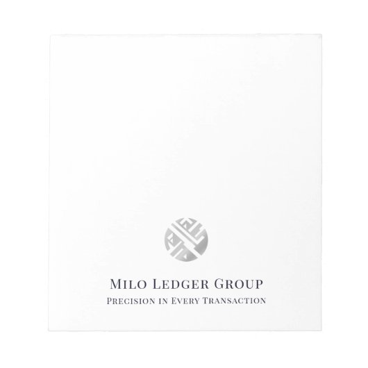 Moderne aangepaste Logo-activiteiten Notitieblok (Voorkant)