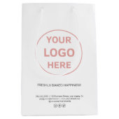 Moderne aangepaste Logo bakkerij Medium Cadeauzakje (Voorkant)