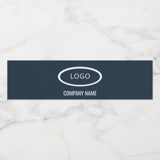 Moderne aangepaste Logo Bedrijfsnaam Waterfles Etiket (Enkel label)