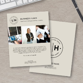 Moderne aangepaste Logo-foto Corporate Business Fl Flyer