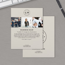 Moderne aangepaste Logo-foto Corporate Business Fl Flyer