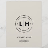 Moderne aangepaste Logo-foto Corporate Business Fl Flyer (Achterkant)