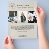 Moderne aangepaste Logo-foto Corporate Business Fl Flyer (Hand)