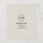 Moderne aangepaste Logo foto QR Business Flyer (Achterkant)