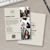 Moderne aangepaste Logo foto QR Business Flyer