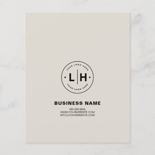 Moderne aangepaste Logo-fotobedrijf Flyer (Achterkant)