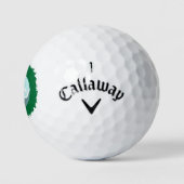 Moderne aangepaste logo groene lijst golfballen (Logo)