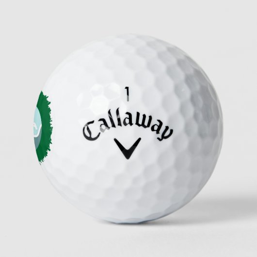 Moderne aangepaste logo groene lijst golfballen (Logo)
