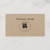 Moderne aangepaste Logo kraft mannelijke Visitekaa Visitekaartje (Voorkant)